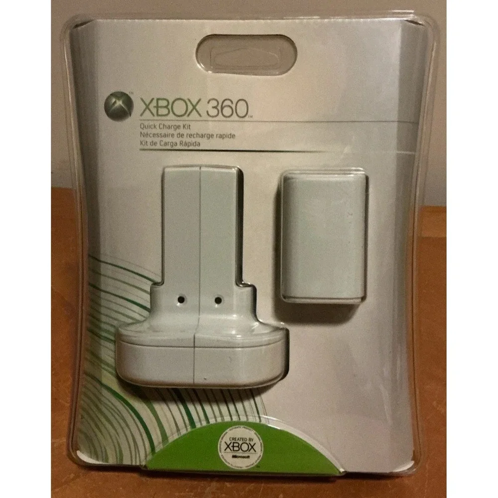 Microsoft Xbox 360 Live‎ Quick Charge Kit (White) New/Sealed